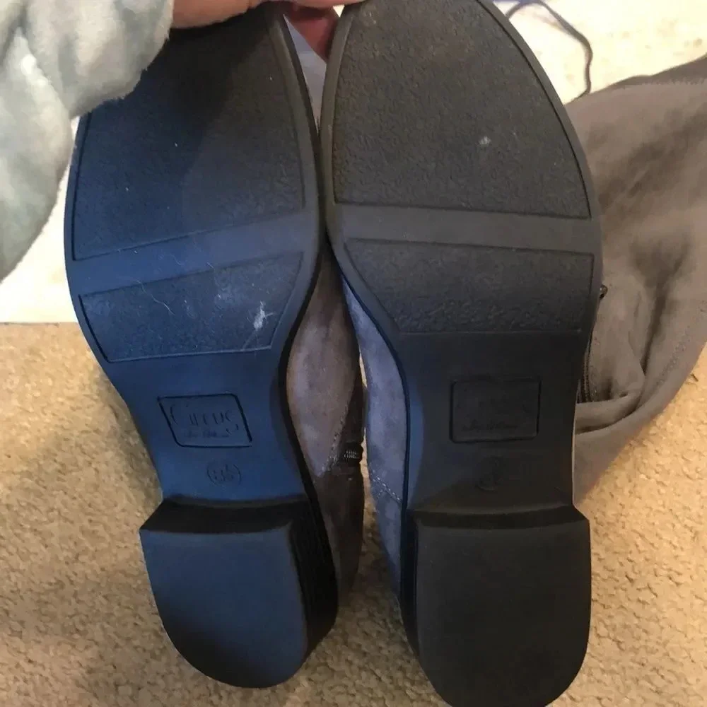CIRCUS by Sam Eldelman gray suede boots